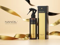 Nanoil en spray för förbättrad hantering av håret Nanoil